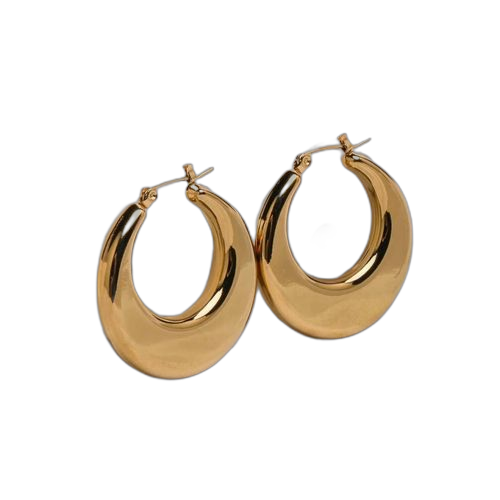 Boucles d'oreilles en acier inoxydable