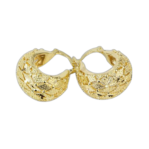 Boucles d'oreilles filigrane en plaqué or