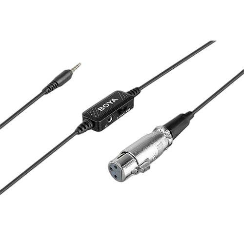Boya câble de microphone xlr à fiche 3,5 mm by bca6 noir