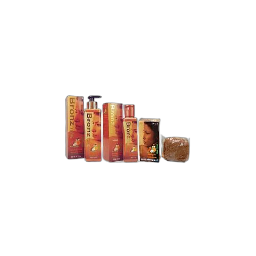 Bronztone gamme bronz tone lait + sérum+ savon sans hydroquinone teint marron caramel