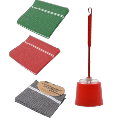 Brosse de toilette de nettoyage et de 3 serpillières. Diaytar Sénégal : Innovation digitale et prix attractifs