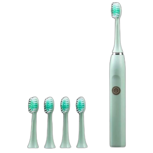 Brosse à dents électrique pour hommes femmes et enfants + 5 têtes de brosse recharge