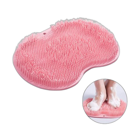 Brosse murale en silicone pour le dos et pieds