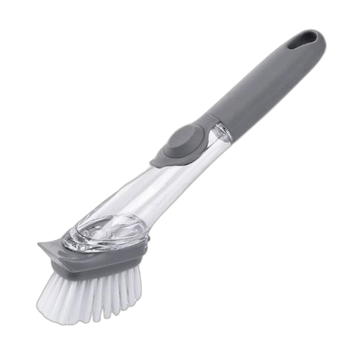 Brosse à récurer avec distributeur de savon