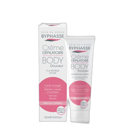 Byphasse crème dépilatoire aux extraits de soie 125ml