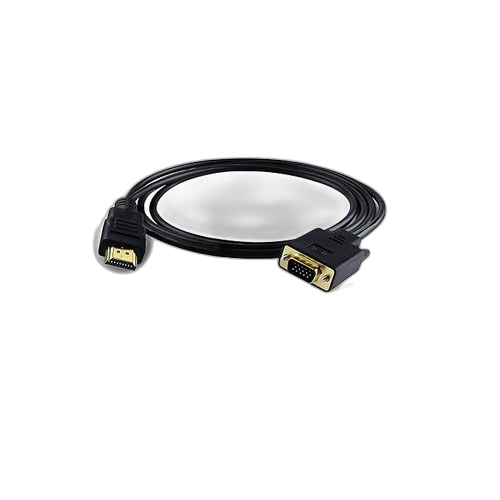 Câble adaptateur hdmi vers vga mâle d sub pour moniteur d'ordinateur hdtv noir