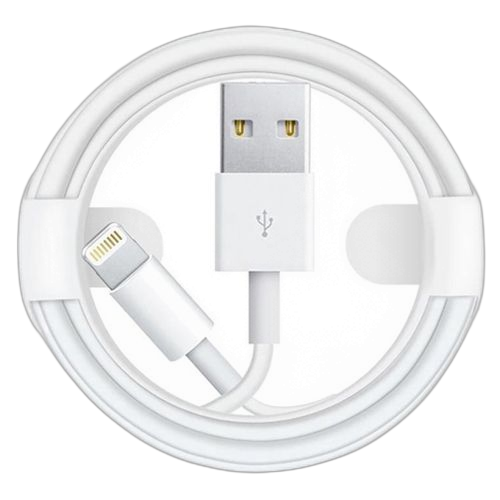 Câble de charge usb a vers lightning blanc