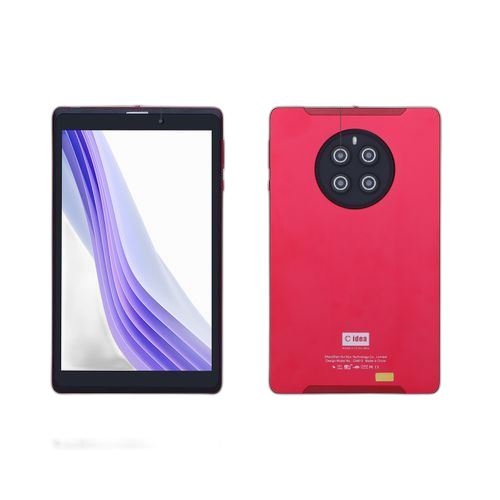 C idea tablette android 12, 8 pouces sim double caméra 256gb tablette de sockage rouge