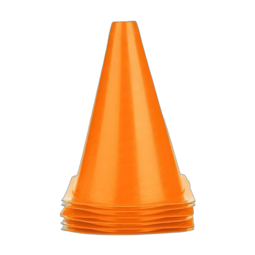Cône d'entrainement de football 6 pièces de 18 cm couleur aléatoire