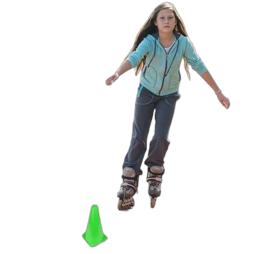 Cônes évidés d'entraînement flexibles en plastique 22,9 cm pour football, patinage, football, basket ball