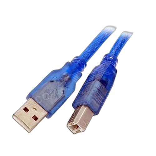 Cable usb imprimante longueur 1.5 mètre bleu