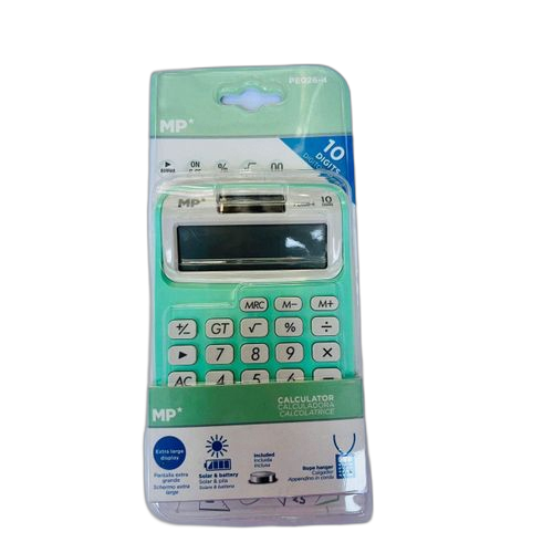 Calculatrice avec écran lcd 10 chiffres mp peo26 2 haute précision bleu