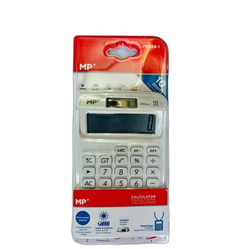 Calculatrice avec écran lcd de 10 chiffres mp peop262 rose