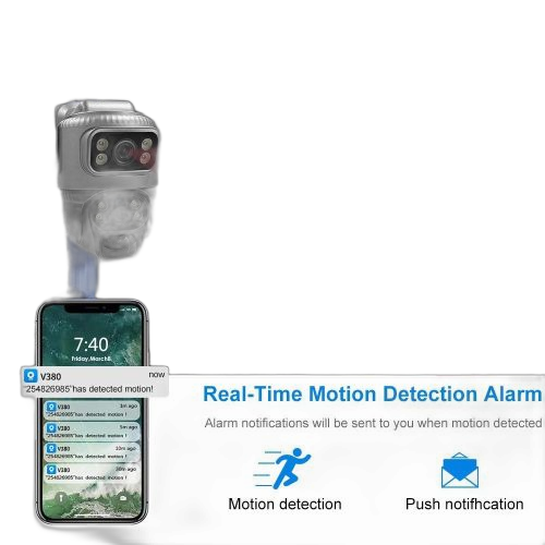Camera surveillance wifi360 audio flexible solaire vcs 20