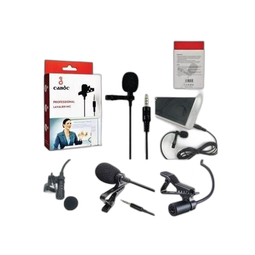 Candc microphone à condensateur filaire mains libres mini lavalier u 1 noir