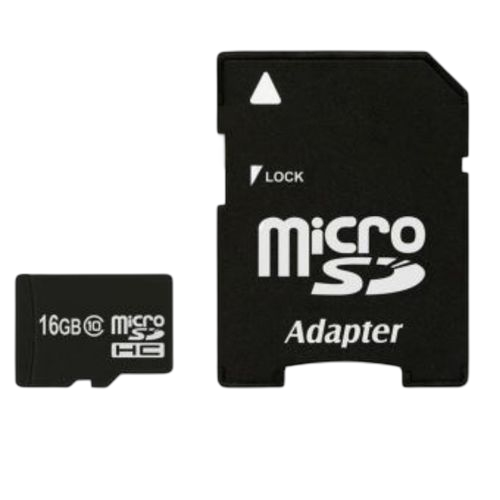 Carte mémoire 16 go microsdhc class 4 high speed ​​m102 adapter