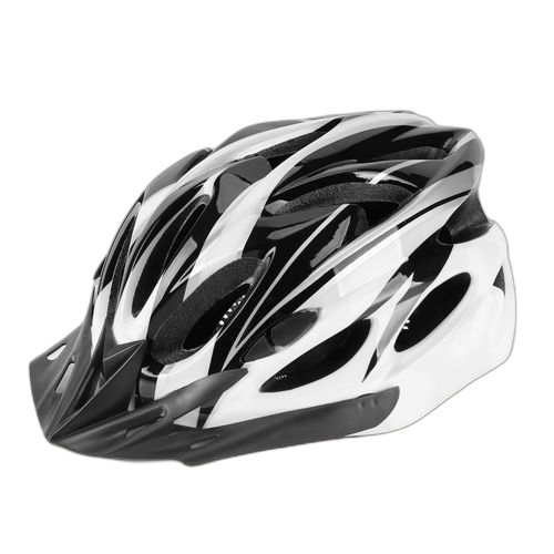Casque de vélo pour adultes unisexe, réglable (blanc)