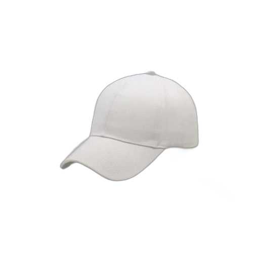 Casquette unisexe blanc.