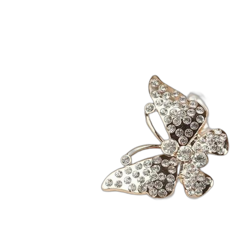 Ceinture élastique à taille perlée pour femmes, décoration de diamant design noeud de papillon