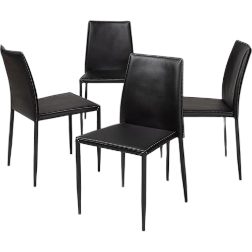 Chaise salle à manger industrielle noire