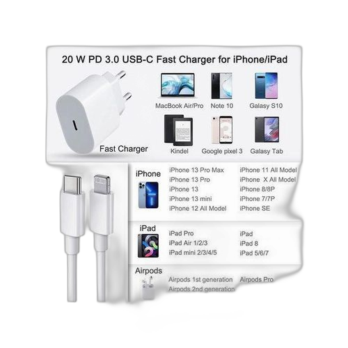 Chargeur type cavec câble de chargepour iphone