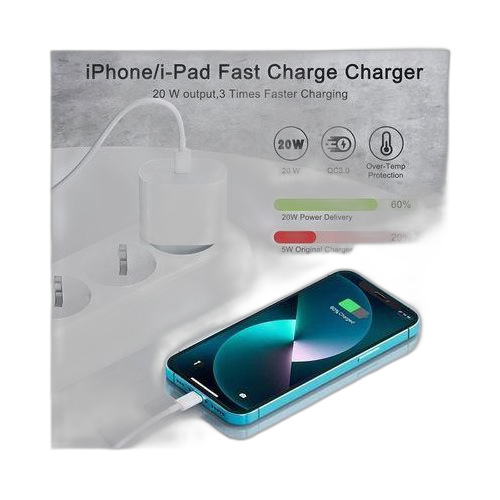 Chargeur ultra rapide type c vs lightning pour tout iphone ultrapuissant