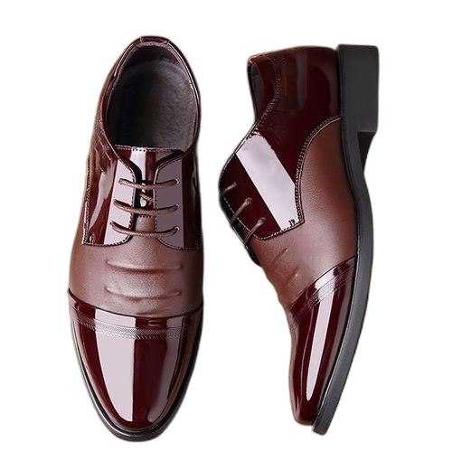 Chaussures décontractées de style coréen pour hommes d'affaires formelles à bout pointu marron
