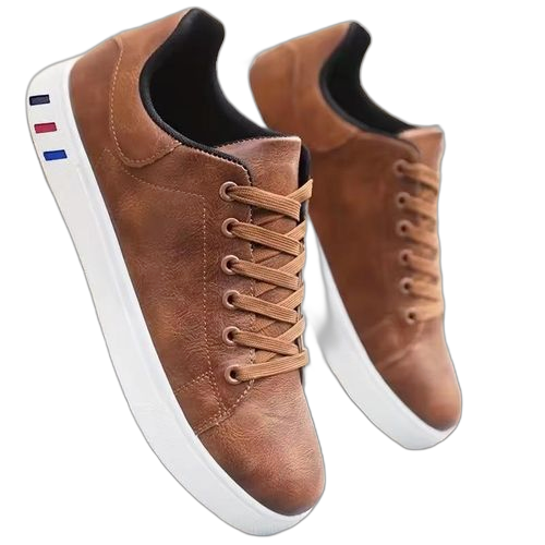 CHAUSSURES DE CLASS MARRON EN CUIR BASKETS LÉGÈRES DÉCONTRACTÉES