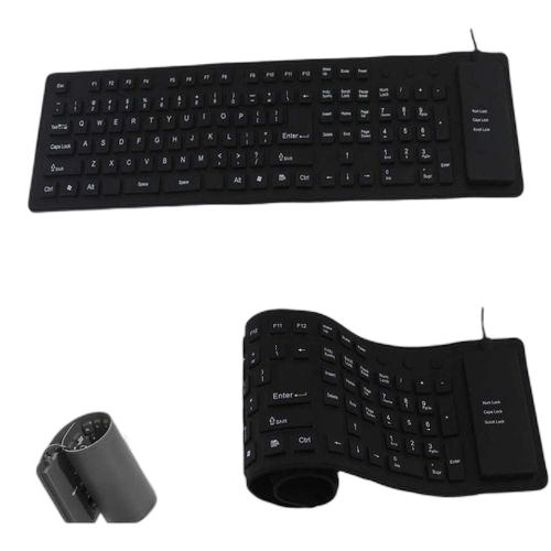 Clavier fléxible filaire usb
