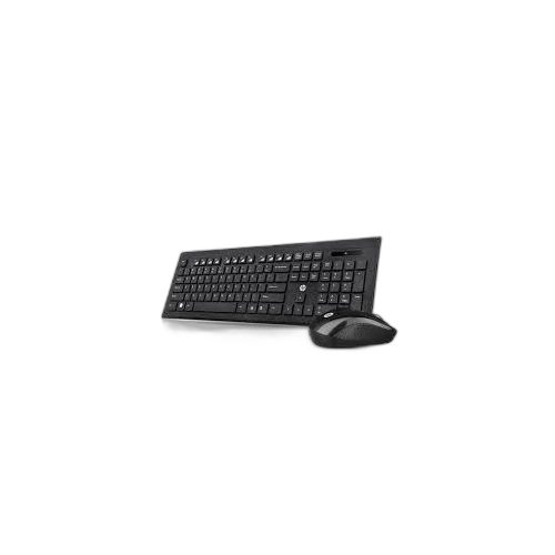 Clavier sans fil azerty noir ensemble hp confortable, précis, idéal pour bureau et maison