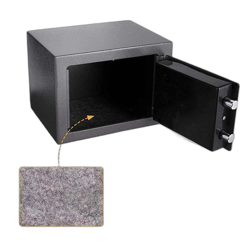 Coffre fort electronique à code + 2 clés pm ca820443