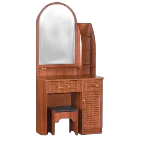 Coiffeuse miroir coiffeuse avec tabouret en bois massif