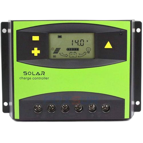 Contrôleur de charge solaire coralstar 40a pwm 12 / 24v auto