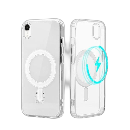 Coque magnétique transparente pour iphone 11 pro compatible avec chargeur & power bank magsafe