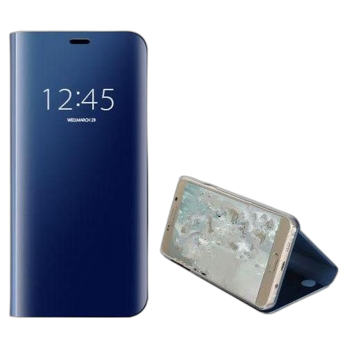 Coque étui blindage téléphone pour samsung galaxy j6 2018 translucide bleu