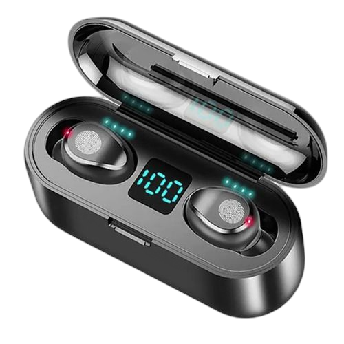 Écouteur f9 bluetooth 5c twssport stéréo sans fil avec boîtier de chargement