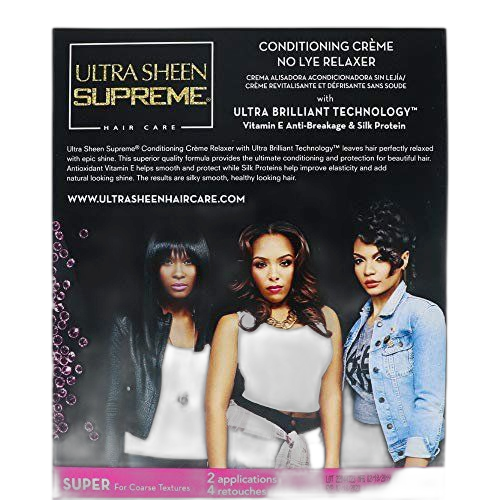Crème revitalisante ultra sheen supreme, vitamine e, anti casse et protéine