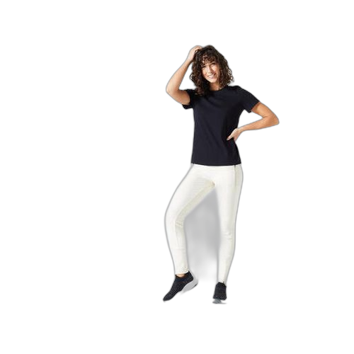 Domyos t shirt fitness femme 500 essentials noir – Image 2