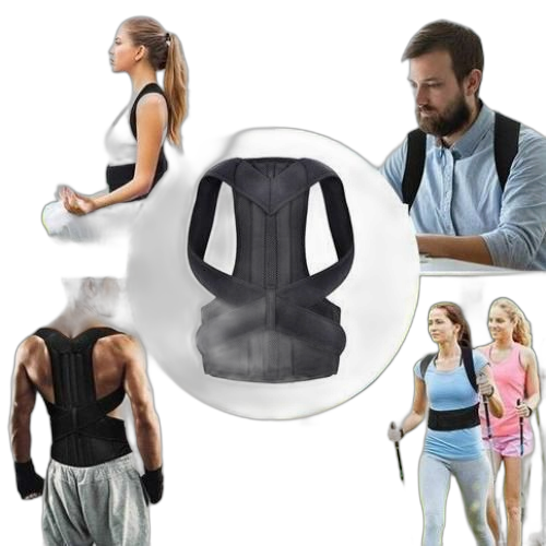 Dos correction de posture ceinture dorsale ajustable respirant corset redresse sangle dos pour femme et homme gym amincissante