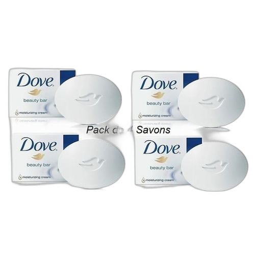Dove lot de 4 savons dove beauty cream bar original 100g