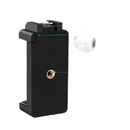 Dsc kit de vlogging pour iphone android (avec trépied) avec mini lampe vidéo led + microphone cardioïde + clip de téléphone + trépied pour diffusion en direct, appels vidéo, vlogging, youtube, instagram