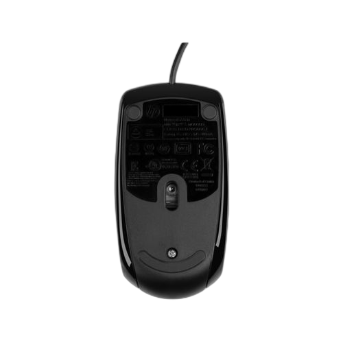 Dsc souris filaire noire hp x500 (usb, ambidextre)
