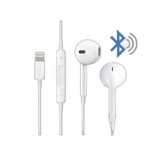 Ecouteur iphone 7 8 x fonctionant via bluetooth blanc