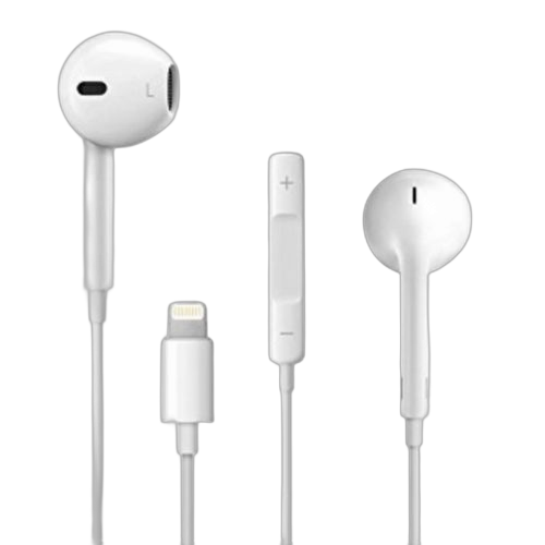Ecouteur type lightning pour iphone blanc