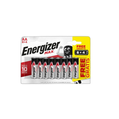 Energizer batterie energizer max aa bp12 8+4 (2 pièces )