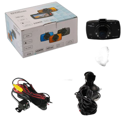 Enregistreur de conduite 1080p full hd, caméra de voiture dvr à double objectif avec vision nocturne
