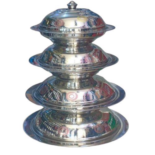 Ensemble 4 bols en inox