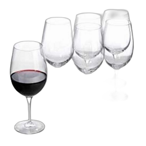 Ensemble 6 verres coupe de verre