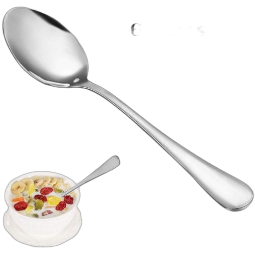 Ensemble cuillère et fourchette ensemble en acier inoxydable cuillère cuisine couverts 18pcs argent