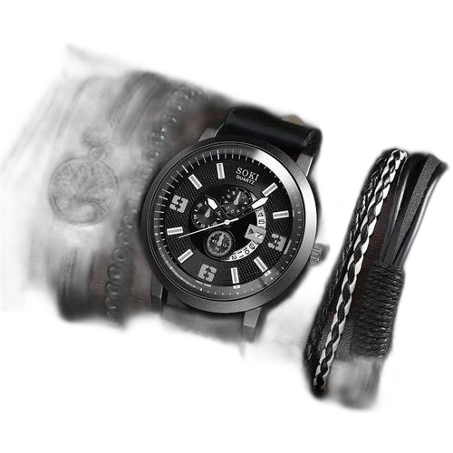 Ensemble décontracté avec bracelet en simili cuir nro
